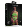 Ouch! Glow Body à encolure grecque Vert Fluo